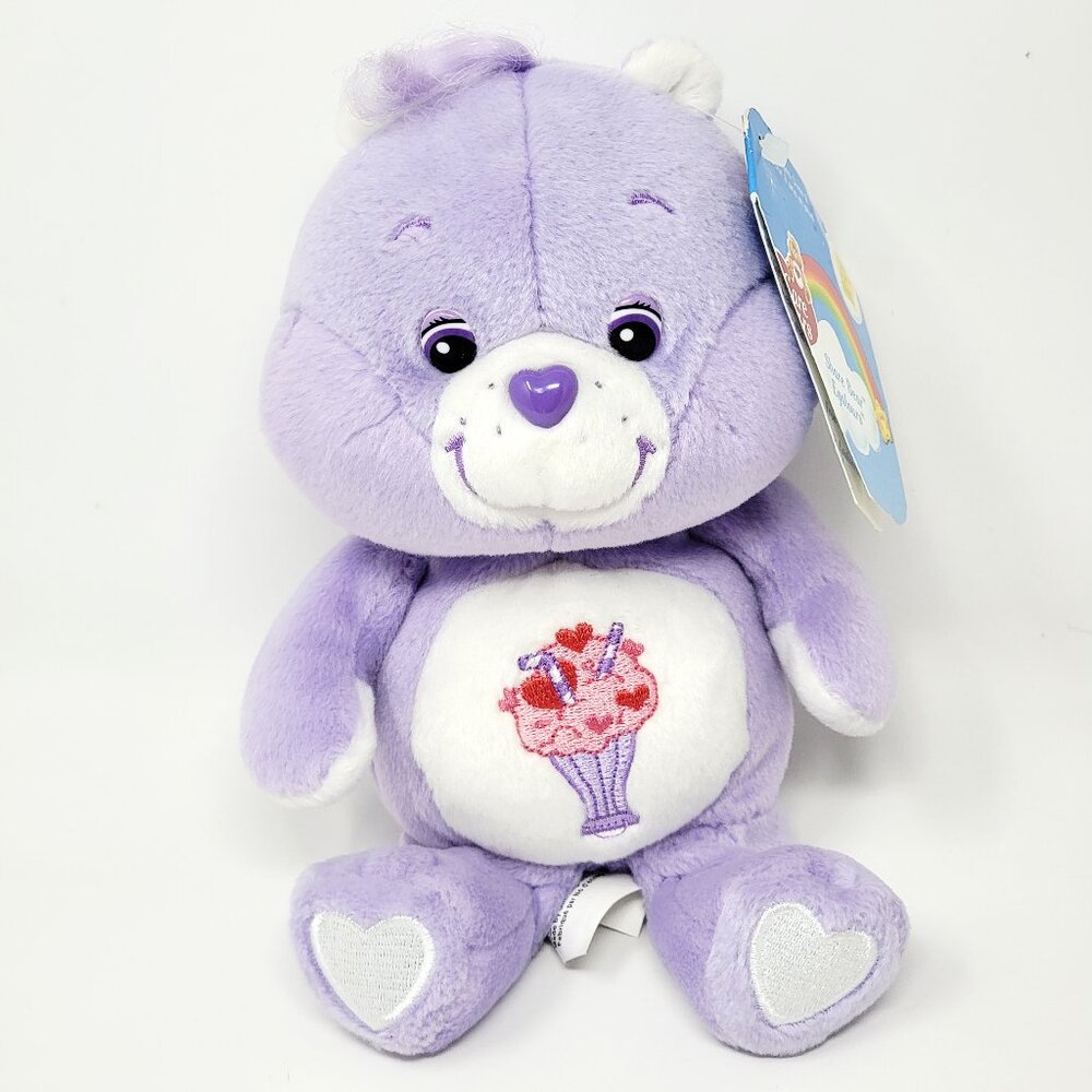 💜 Care Bears Share Bear Plush 20th Anniversary Edition 2003 8" tall (small)
